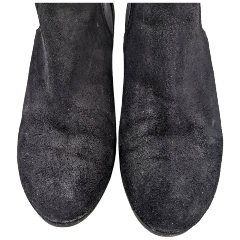 Rag & Bone Ankle Boots Booties Devon Suede Leather Heeled Black Women's 40 - Picture 6 of 15
